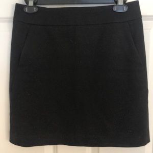 Black dress mini skirt